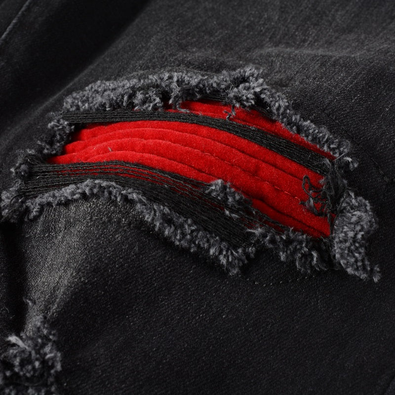 BV6| RED BIKER PATCH